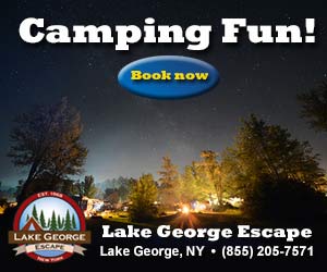 Camping Fun at Lake George Escape >>